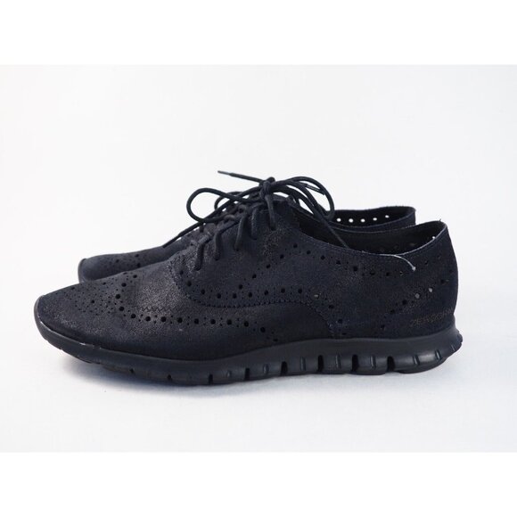 Cole Haan Navy Blue Wing Tip Lace-Up Loafers Shoes, Size 9 (US) - Picture 3 of 13